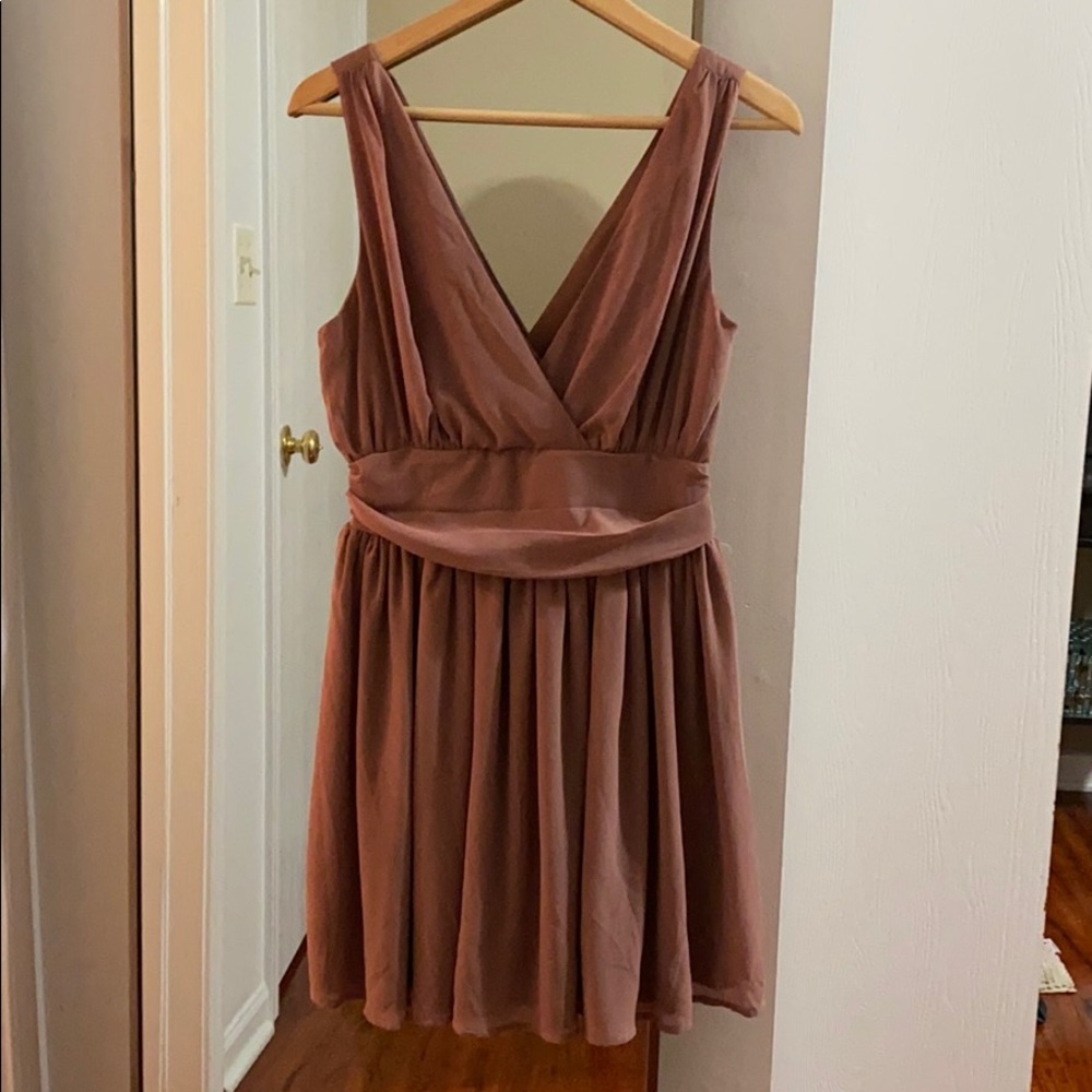 Charlotte Russe Soft Rose Color Cocktail Dress